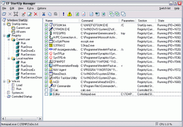 Настройщики: EF StartUp Manager v.3.10