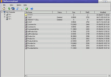 Восстановление данных: FileRecoveryAngel v.1.14