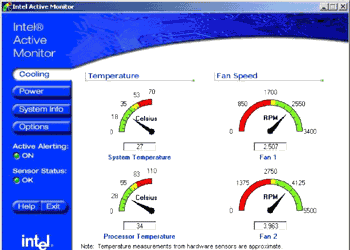 Диагностика: Intel Active Monitor v.1.22