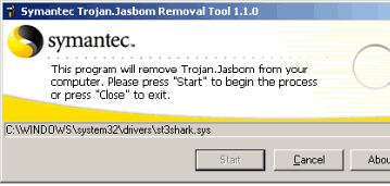 Антивирусы: Symantec Trojan.Jasbom Removal Tool v.1.0.0