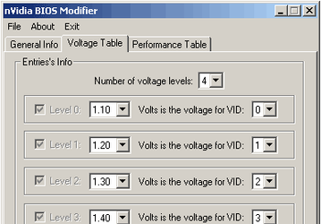 Настройщики: nVidia BIOS Modifier v.1.1