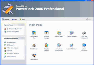 Настройщики: TweakNow PowerPack 2006 v.1.6.0