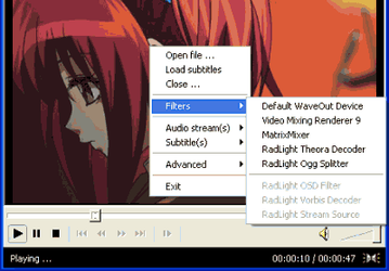 Мультимедиа: RadLight Ogg Media DirectShow filter v.1.0.0.2