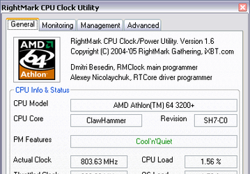 RightMark: CPU Clock Utility v.2.1 Bug-fix Release