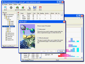 Анализ ключевых слов с помощью Site Content Analyzer v.2.2