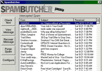 Почтовые клиенты и фильтры: SpamButcher v.1.8m