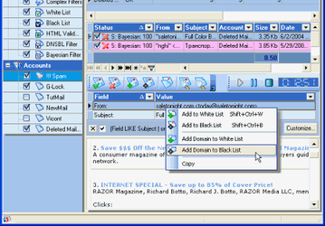 Почтовые клиенты и фильтры: G-Lock SpamCombat v.2.70 Build 700