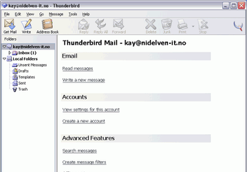 Почтовые клиенты и фильтры: Mozilla Thunderbird v.2.0 RC1
