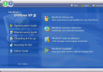 Настройщики: MindSoft Utilities XP v.9.1b