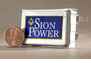 Sion Power решит проблемы с питанием, применив серу