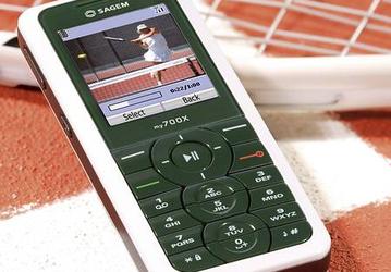 Sagem   my700X Roland-Garros: телефон для любителей тенниса