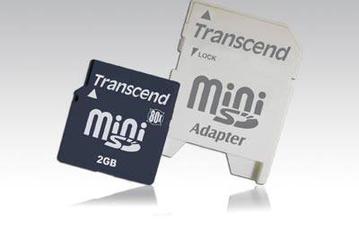 Transcend представляет 2-Гбайт 80х miniSD-карты  