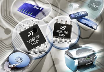 ST M25P80 и M25P16: ультракомпактные чипы SPI-флэш-памяти