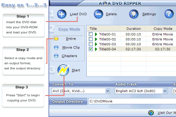 Мультимедиа: AoA DVD Ripper v.5.0.0