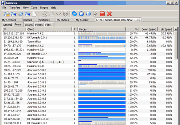 Файловые обменники: Azureus v.2.5.0.0 