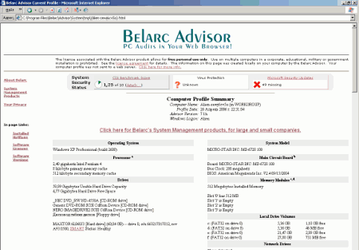 Диагностика: Belarc Advisor v.7.2.22.5
