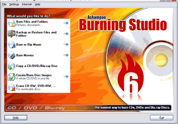 Запись: Ashampoo Burning Studio v.6.50
