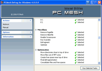 Дефрагментаторы: Defrag for Windows v.4.0