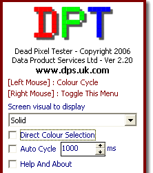 Утилиты: Dead Pixel Tester v.2.21