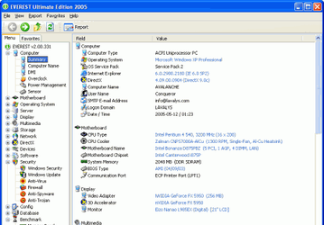 Диагностика: EVEREST Ultimate Edition 2006 v.2.81 Build 618 Beta