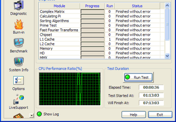Тестовые приложения: Hot CPU Tester Pro v.4.3