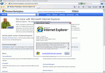 Microsoft: Internet Explorer 7 Beta 2 во всей красе