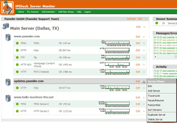 Мониторинг серверов: IPCheck Server Monitor v.5.3.3.643/644