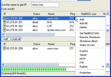 Интернет и сети: Advanced IP-Scanner v.1.5