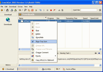 Менеджеры закачек: LeechGet 2006 Build 1650