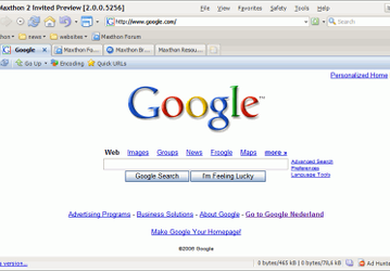 Веб-браузеры: Maxthon v.2.0.1 Build 8250 Beta 5