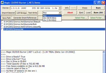 Запись: Magic CD/DVD Burner .NET v.1.30