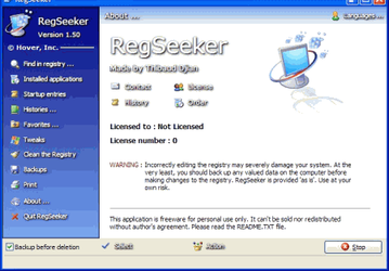 Утилиты: RegSeeker v.1.55