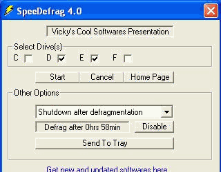 Дефрагментаторы: SpeeDefrag v.5.0