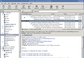 Почтовые клиенты и фильтры: Sylpheed v.2.3.1