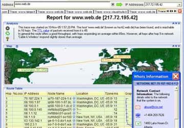 Интернет и сети: VisualRoute 2007 v.11.1b