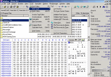Редакторы: WinHex v.15.1