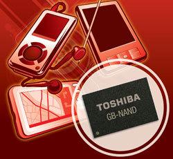 Toshiba представляет встраиваемую память GB NAND емкостью до 4 Гбайт