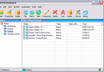 Утилиты: Active Keyboard v.3.1