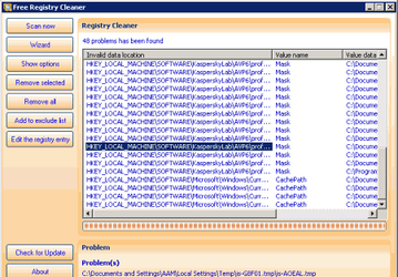 Чистильщики: AML Free Registry Cleaner v.2.0