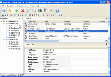 Утилиты: Advanced Phonebook v.1.90