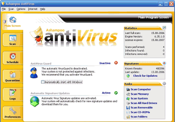Антивирусы: Ashampoo AntiVirus v.1.40