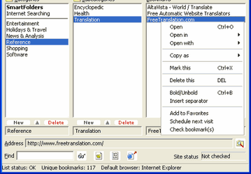 Bookmark Buddy v.3.8.0 - утилита для управления закладками в веб-браузерах