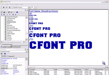 Утилиты: Cfont Pro v.3.1.0.0