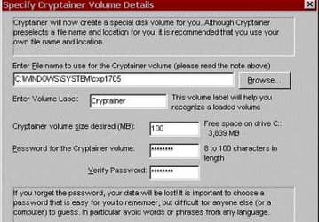 Безопасность: Cryptainer LE v.7.0.3