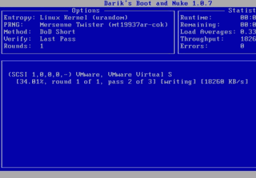 Утилиты: Darik's Boot and Nuke v.2007-04-19 Beta
