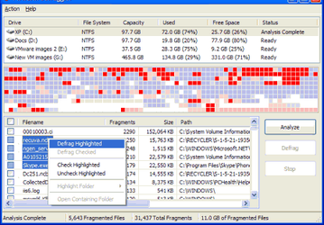 Дефрагментаторы: Defraggler v.1.01.058 Beta
