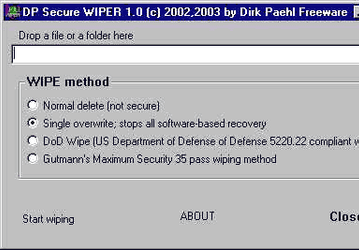 Утилиты: DP Wiper v.1.04