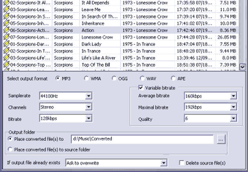 Конвертеры: Efficient WMA MP3 Converter v.0.98