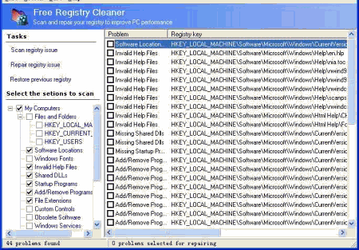 Eusing Free Registry Cleaner v.2.8 - бесплатная утилита для очистки системного реестра Windows