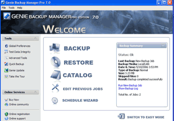 Резервное копирование: Genie Backup Manager Pro v.7.0.217.389